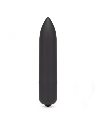 Черная вибропуля X-Basic Long Bullet 10 speeds - 9 см.