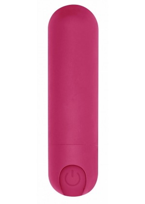 Розовая перезаряжаемая вибропуля 7 Speed Rechargeable Bullet - 7,7 см.