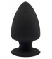 Черная анальная втулка Premium Silicone Plug S - 9 см.