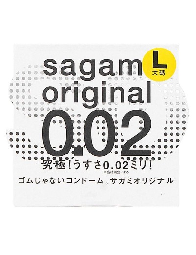 Презерватив Sagami Original 0.02 L-size увеличенного размера - 1 шт.