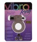 Дымчатое эрекционное кольцо VIBRO RING CLITORAL TONGUE BLACK