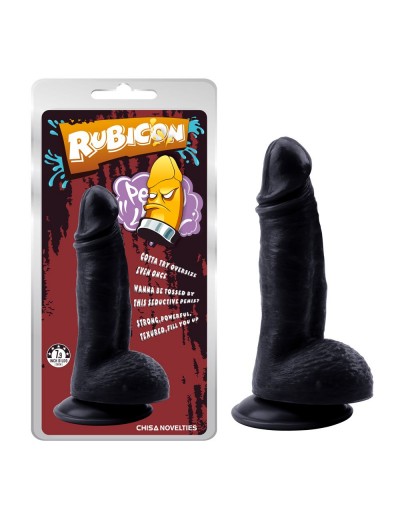 Черный фаллоимитатор Mighty Ravage Penis - 20 см.