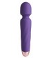 Фиолетовый вибромассажер Smooth Operator Rechargeable Wand - 19,5 см.