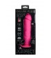 Розовый вибратор-реалистик на присоске PURRFECT SILICONE ONE TOUCH - 20 см.