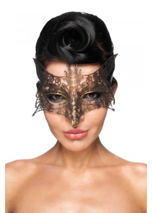 Золотистая карнавальная маска  Шератан 