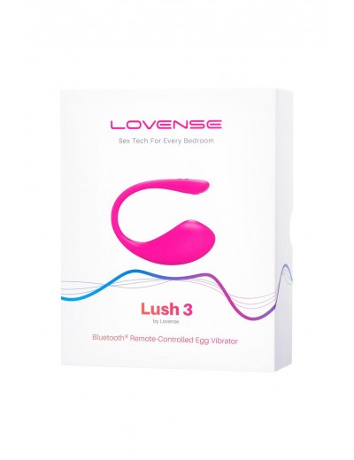 Розовое виброяйцо Lovense Lush 3