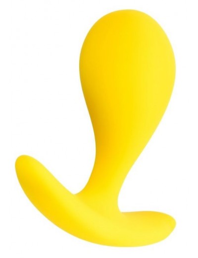 Желтая анальная втулка Blob - 5,5 см.