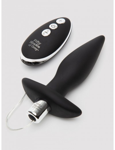 Черная вибровтулка Relentless Vibrations Remote Control Butt Plug - 11,4 см.