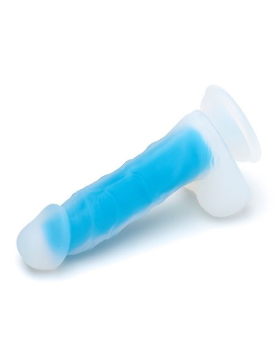 Голубой фаллоимитатор-реалистик So Divine Blue Mamba Dildo - 19 см.