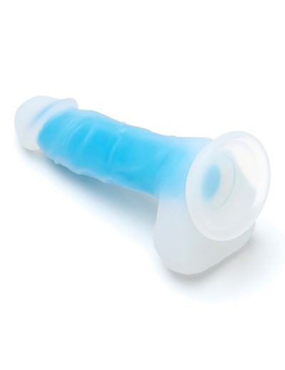 Голубой фаллоимитатор-реалистик So Divine Blue Mamba Dildo - 19 см.