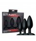 Набор из 3 черных анальных втулок NEXUS BUTT PLUG TRIO SET