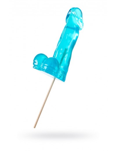 Голубой леденец в форме пениса со вкусом перечной мяты