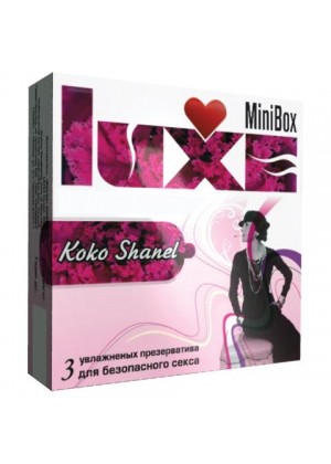 Ароматизированные презервативы Luxe Mini Box  Коко Шанель  - 3 шт.