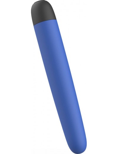 Синий классический вибратор Bgood Classic - 18 см.