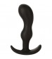 Черная анальная пробка для ношения Mood Naughty 2 4.5  Silicone - 11,4 см.