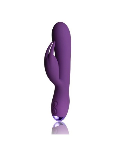 Фиолетовый вибратор-кролик Flutter Rabbit - 18,2 см.