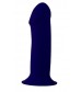 Синий фаллоимитатор-реалистик PREMIUM THICK DILDO 7INCH - 18 см.