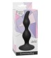 Чёрная анальная пробка Curved Anal Plug Black - 12,5 см.