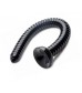 Черный анальный стимулятор-гигант Hosed Ribbed Anal Snake Dildo - 50,8 см.