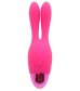 Розовый вибратор INDULGENCE Rechargeable Dream Bunny - 15 см.