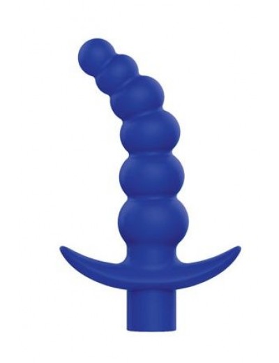 Синяя вибрирующая анальная елочка Sweet Toys - 10,8 см.