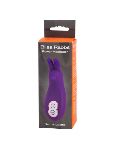 Фиолетовый клиторальный вибростимулятор BLISS RABBIT POWER MASSAGER