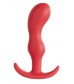 Красный плаг изогнутой формы - 12 см.