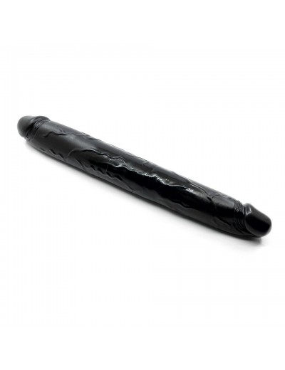 Черный двухсторонний фаллоимитатор Exxxtreme Double Head Dong - 41,3 см.