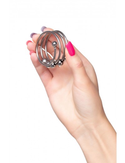 Большое металлическое кольцо под головку пениса