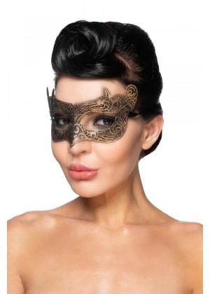 Золотистая карнавальная маска  Шедар 