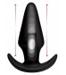 Черная анальная вибропробка Kinetic Thumping 7X Large Anal Plug - 13,3 см.
