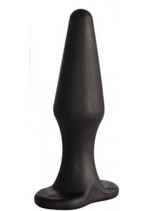 Черная коническая анальная пробка Comfort - 10,6 см.