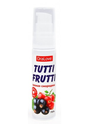 Гель-смазка Tutti-frutti со вкусом смородины - 30 гр.