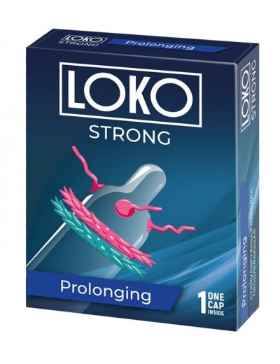 Стимулирующая насадка на пенис LOKO STRONG с продлевающим эффектом