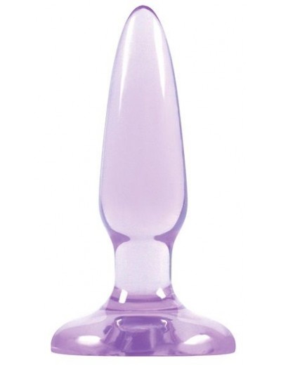 Фиолетовая анальная мини-пробка Jelly Rancher Pleasure Plug Mini - 8,1 см.