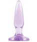 Фиолетовая анальная мини-пробка Jelly Rancher Pleasure Plug Mini - 8,1 см.