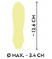 Желтый мини-вибратор Cuties 2.0 - 12,6 см.