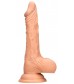 Телесный фаллоимитатор Realistic Dildo With Balls - 25 см.