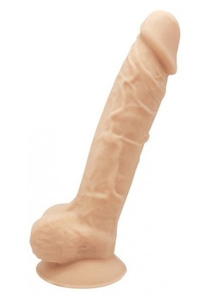 Телесный реалистичный фаллоимитатор DILDO 7INCH FLESH - 17,7 см.