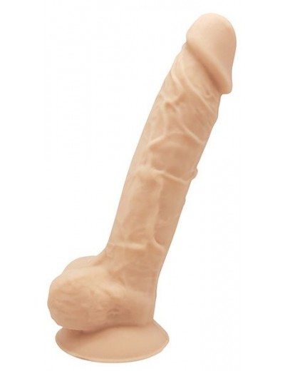 Телесный реалистичный фаллоимитатор DILDO 7INCH FLESH - 17,7 см.