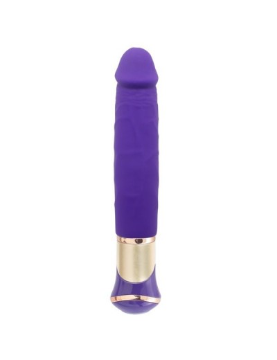 Фиолетовый вибратор ECSTASY Deluxe Rowdy Dong - 21,5 см.