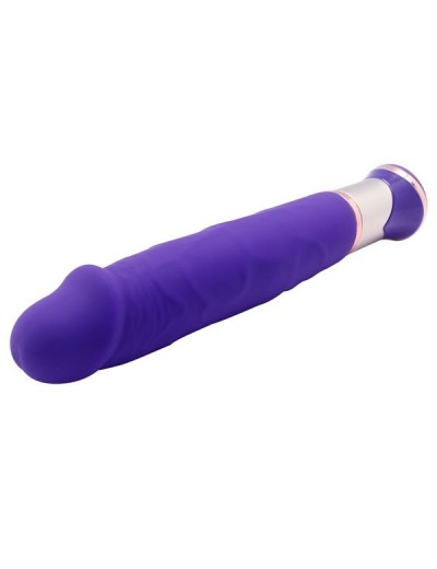 Фиолетовый вибратор ECSTASY Deluxe Rowdy Dong - 21,5 см.