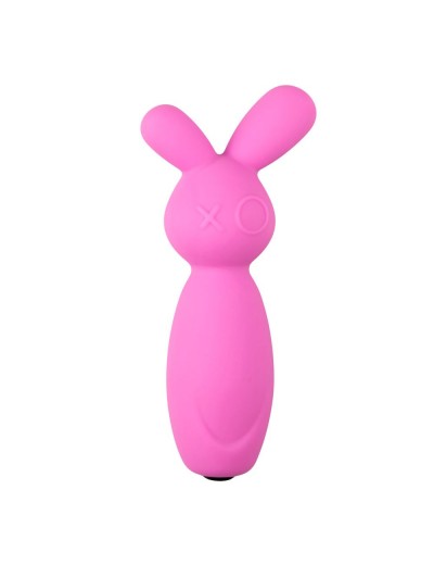 Розовый мини-вибратор Mini Bunny Vibe - 8 см.