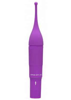 Фиолетовый клиторальный вибромассажер Clitoral Tickler - 16,2 см.