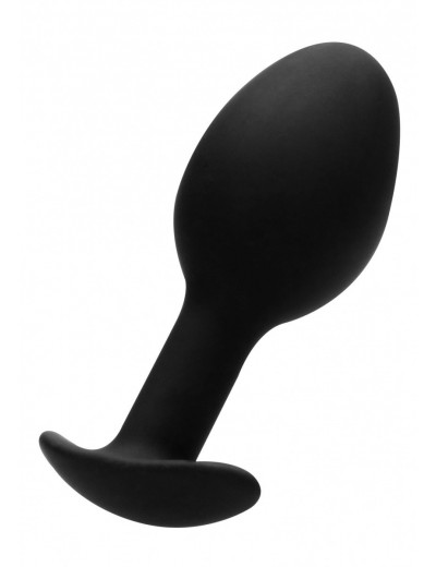 Черная анальная пробка N 89 Self Penetrating Butt Plug - 8,3 см.