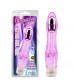 Фиолетовый вибратор Glitters Dual Probe - 21 см.