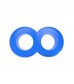 Синее эрекционное кольцо-восьмерка Duo Cock 8 Ball Ring