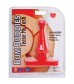 Красная анальная пробка Bum Buddies Tease My Tush, Intermediate Silicone Anal Plug - 12 см.