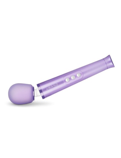 Фиолетовый жезловый мини-вибратор Le Wand c 6 режимами вибрации