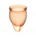 Набор оранжевых менструальных чаш Feel confident Menstrual Cup